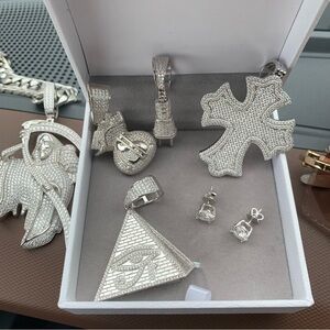 Silver Moissanite Pendants and Jewelry